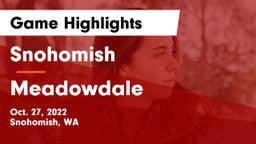 Snohomish  vs Meadowdale  Game Highlights - Oct. 27, 2022