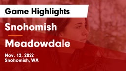 Snohomish  vs Meadowdale Game Highlights - Nov. 12, 2022