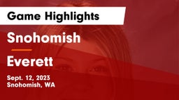 Snohomish  vs Everett  Game Highlights - Sept. 12, 2023