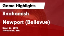 Snohomish  vs Newport  (Bellevue) Game Highlights - Sept. 23, 2023