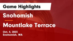 Snohomish  vs Mountlake Terrace Game Highlights - Oct. 4, 2023
