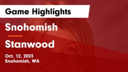 Snohomish  vs Stanwood  Game Highlights - Oct. 12, 2023