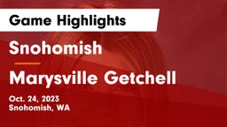 Snohomish  vs Marysville Getchell  Game Highlights - Oct. 24, 2023