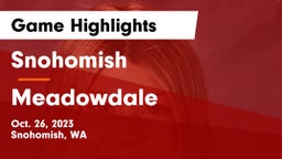 Snohomish  vs Meadowdale  Game Highlights - Oct. 26, 2023