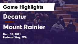 Decatur  vs Mount Rainier  Game Highlights - Dec. 10, 2021