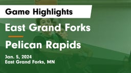 East Grand Forks  vs Pelican Rapids  Game Highlights - Jan. 5, 2024