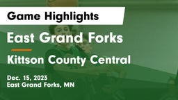 East Grand Forks  vs Kittson County Central Game Highlights - Dec. 15, 2023