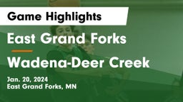 East Grand Forks  vs Wadena-Deer Creek  Game Highlights - Jan. 20, 2024