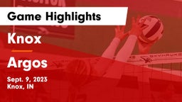 Knox  vs  Argos  Game Highlights - Sept. 9, 2023
