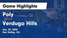 Poly  vs Verdugo Hills Game Highlights - Jan. 25, 2023
