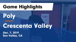 Poly  vs Crescenta Valley Game Highlights - Dec. 7, 2019