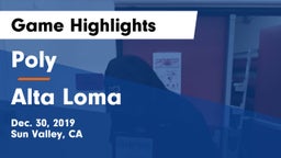 Poly  vs Alta Loma Game Highlights - Dec. 30, 2019