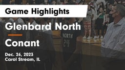 Glenbard North  vs Conant  Game Highlights - Dec. 26, 2023