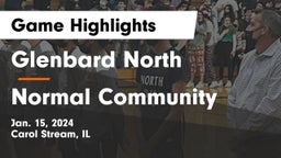 Glenbard North  vs Normal Community  Game Highlights - Jan. 15, 2024