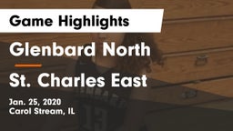 Glenbard North  vs St. Charles East  Game Highlights - Jan. 25, 2020