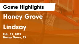 Honey Grove  vs Lindsay  Game Highlights - Feb. 21, 2023