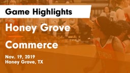 Honey Grove  vs Commerce  Game Highlights - Nov. 19, 2019