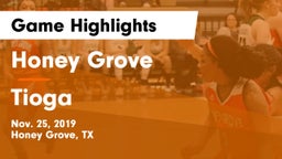 Honey Grove  vs Tioga  Game Highlights - Nov. 25, 2019