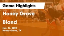 Honey Grove  vs Bland  Game Highlights - Jan. 17, 2020