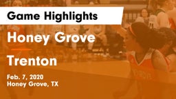 Honey Grove  vs Trenton  Game Highlights - Feb. 7, 2020