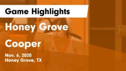 Honey Grove  vs Cooper  Game Highlights - Nov. 6, 2020