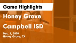 Honey Grove  vs Campbell ISD Game Highlights - Dec. 1, 2020