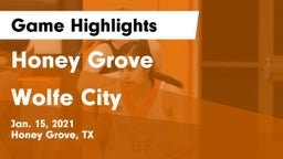 Honey Grove  vs Wolfe City  Game Highlights - Jan. 15, 2021