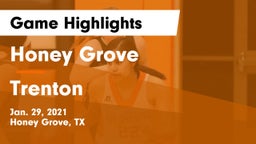 Honey Grove  vs Trenton  Game Highlights - Jan. 29, 2021