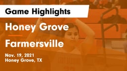 Honey Grove  vs Farmersville  Game Highlights - Nov. 19, 2021