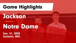 Jackson  vs Notre Dame Game Highlights - Jan. 31, 2020