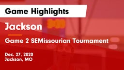 Jackson  vs Game 2 SEMissourian Tournament Game Highlights - Dec. 27, 2020