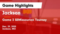 Jackson  vs Game 3 SEMissourian Tourney Game Highlights - Dec. 29, 2020