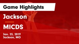 Jackson  vs MICDS Game Highlights - Jan. 23, 2019