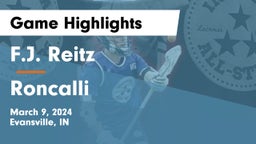 F.J. Reitz  vs Roncalli  Game Highlights - March 9, 2024