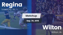 Matchup: Regina  vs. Wilton  2016
