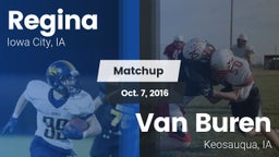 Matchup: Regina  vs. Van Buren  2016