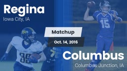 Matchup: Regina  vs. Columbus  2016