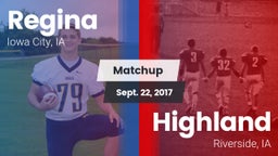 Matchup: Regina  vs. Highland  2017