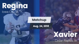 Matchup: Regina  vs. Xavier  2018