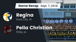 Recap: Regina  vs. Pella Christian  2018