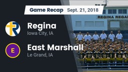 Recap: Regina  vs. East Marshall  2018