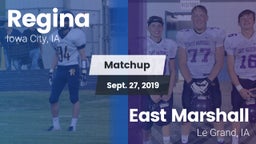 Matchup: Regina  vs. East Marshall  2019