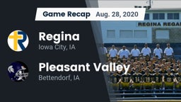 Recap: Regina  vs. Pleasant Valley  2020
