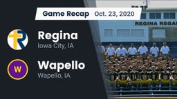 Recap: Regina  vs. Wapello  2020