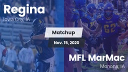 Matchup: Regina  vs. MFL MarMac  2020