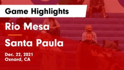 Rio Mesa  vs Santa Paula Game Highlights - Dec. 22, 2021