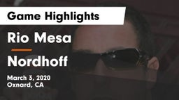 Rio Mesa  vs Nordhoff Game Highlights - March 3, 2020