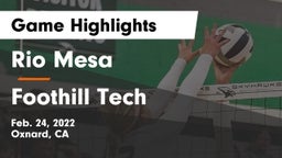 Rio Mesa  vs Foothill Tech Game Highlights - Feb. 24, 2022
