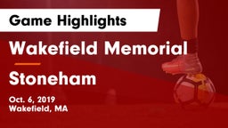 Wakefield Memorial  vs Stoneham Game Highlights - Oct. 6, 2019