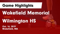 Wakefield Memorial  vs Wilmington HS Game Highlights - Oct. 16, 2019